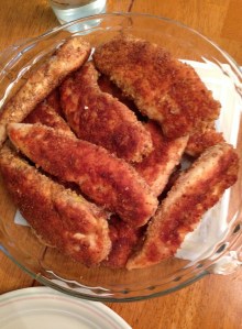 pretzel crusted chicken fingers