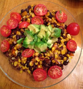roastedcornandblackbeansalad
