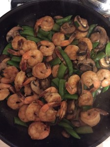 shrimpsnowpeasmushroomstirfry
